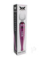 Pixey Deluxe Rechargeable Wand Pink Chrome packaging featuring a high-powered massager with a sleek design.
