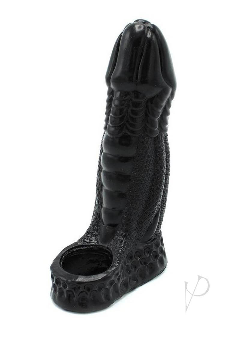 Monstar Beast Silicone Penis Sleeve Black - premium enhancement sleeve designed for pleasure and stamina.