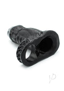 Monstar Beast Silicone Penis Sleeve Black, premium male enhancement sleeve in sleek black silicone, luxury and comfort combined.