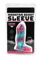 Monstar Beast Silicone Penis Sleeve 03 Pink Blue packaging showcasing premium silicone design and vibrant colors.