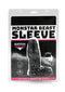 Monstar Beast Penis Silicone Sleeve 05 Black packaging showcasing the silicone sleeve for enhancement.