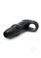 Monstar Beast Penis Silicone Sleeve 05 Black showcasing its textured design and ergonomic shape for enhanced pleasure.