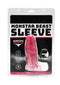 Monstar Beast Silicone Penis Sleeve 06 Pink White packaging showcasing a premium silicone penis sleeve.