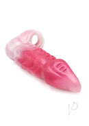 Monstar Beast Silicone Sleeve 10 Pink White, premium silicone enhancement toy, luxury design for maximum pleasure.