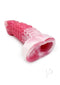 Monstar Beast Silicone Sleeve 10 Pink White close-up view with vibrant pink and white design.