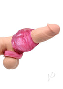 Monstar Beast Silicone Penis Sleeve 13 Pink White on a realistic silicone model for enhancement and stimulation.