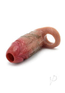Monstar Beast Silicone Penis Sleeve Caramel with realistic design for enhanced intimate experiences.