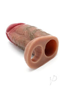 Monstar Beast Silicone Penis Sleeve Caramel featuring flexible, realistic design for enhanced intimate experiences.