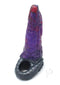 Monstar Beast Silicone Penis Sleeve Purple, designed for enhanced pleasure with unique ball stretcher feature.