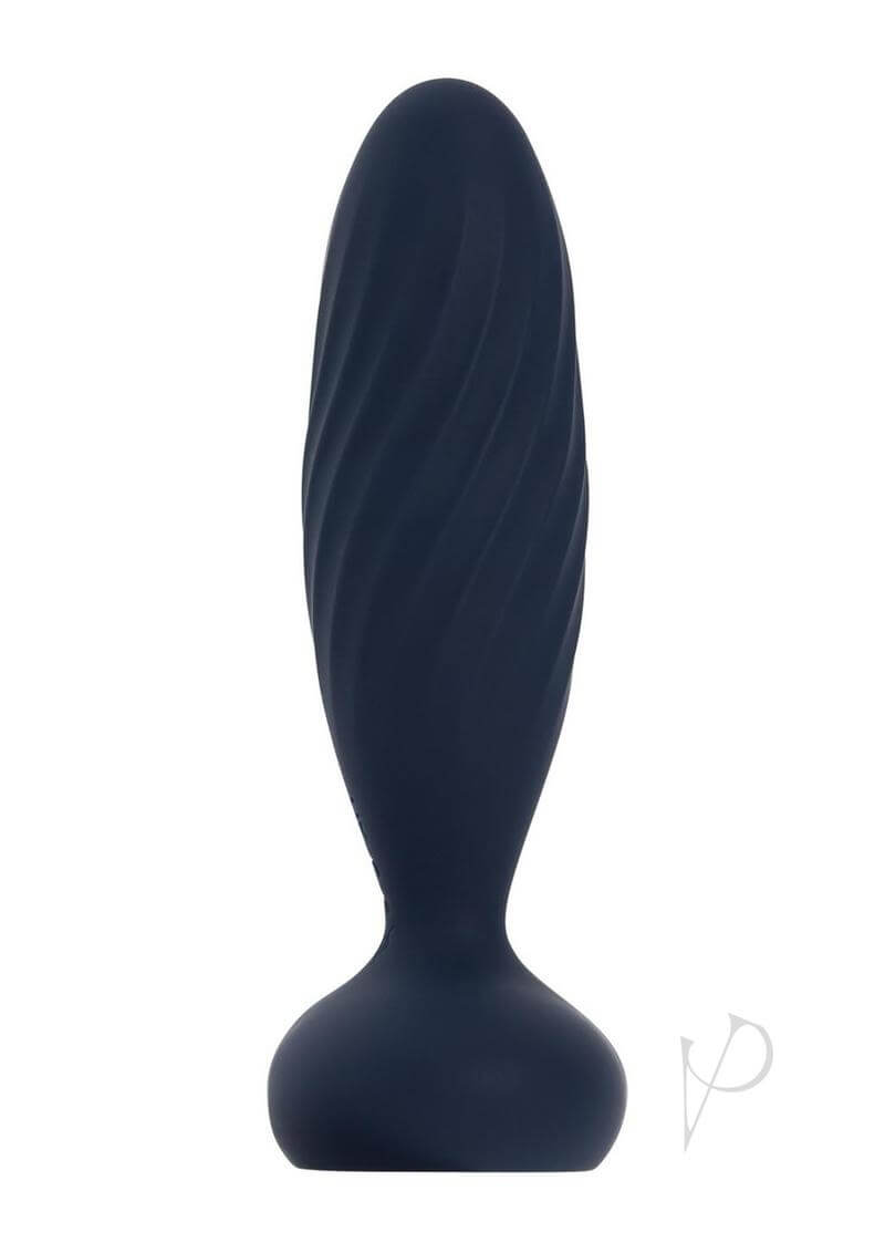Jordan App-Controlled Thrusting Anal Vibrator with textured surface and wide base for enhanced pleasure and control.