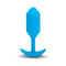b Vibe Vibrating Snug Plug 3 Weighted Silicone Anal Plug Blue - premium body-safe silicone design for enhanced pleasure.