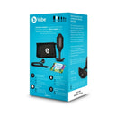 b-Vibe Vibrating Snug Plug 5 Weighted Anal Plug Black packaging showcasing features and accessories.