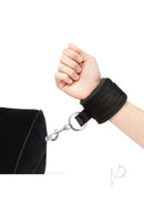 Lux Fetish Inflatable Position Wedge with Detachable Cuffs wrist cuff attached to wedge, ideal for intimate play.