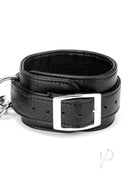 Lux Fetish Hog-Tie Spreader Bar with Wrist and Ankle Cuffs black leather cuff with adjustable buckle.