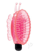 Lux Fetish Vibrating Butterfly Pussy Pump Pink and Black with suction and vibration for enhanced pleasure.