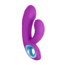 FemmeFunn Cora Thumping Dual Stimulation Vibrator Purple - a sleek, innovative pleasure device designed for dual stimulation.