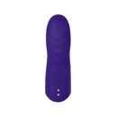 FemmeFunn Dioni Silicone Finger Vibrator Small Dark Purple, ergonomic design for enhanced intimate exploration.