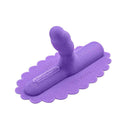 The Unicorn Uni Horn Twisted Textured Silicone Attachment in purple, designed for pleasure and stimulation.