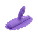 The Unicorn Uni Horn Twisted Textured Silicone Attachment in purple with textured design for pleasure.