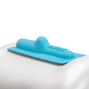 The Unicorn Magic Hide Non-penetrative Silicone Attachment in blue, designed for intense external stimulation.