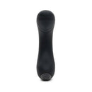 Fifty Shades Of Grey Sensation G-spot Finger Vibrator Black with curved design and power button.