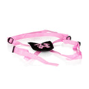 Shanes World Strap On Harness With Stud Pink featuring plush, padded harness in soft pink for comfort and durability.