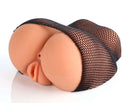 Cloud 9 Pleasure Pussy Realistic Ass & Pussy Body Mold Tan with removable black net panty.