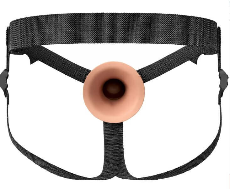 Fantasy X-Tensions Elite 7" Silicone Hollow Strap-On with dual-density core, designed for comfort and realism.