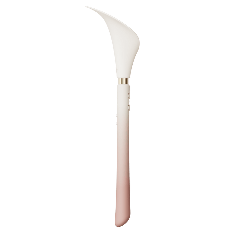 ZALO Calla Dual-Head Vibrating Wand in Blossom Pink, inspired by Calla Lily, designed for discreet personal massage.