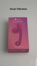 SVibe Snail Curve Dual Stimulator Pink packaging showcasing its ergonomic design for dual stimulation.