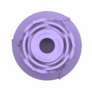 Inbloom Rosales Sucking Vibrator Lavender top view showing rose-shaped design and air pulsation features.