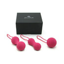 Je Joue Ami Silicone Kegel Set of 3 Fuchsia with three distinct weights and stylish packaging.