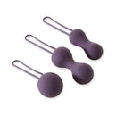 Je Joue Ami 3 Piece Silicone Kegel Set Purple - three silicone kegel balls for pelvic floor training.