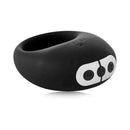 Je Joue Mio Vibrating Silicone Cock Ring Black, silicone cock ring with vibration capabilities.