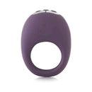 Je Joue Mio Rechargeable Vibrating Silicone Cock Ring Purple in a sleek design for enhanced pleasure.