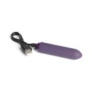 Je Joue Classic Bullet Vibrator Purple with USB charging cable for portable stimulation.