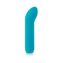 Je Joue G-Spot Bullet Vibrator Teal side view, showcasing its curved design and vibrant color.