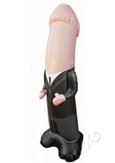 S-Line The Dickheads Groom Bop Bag Vanilla inflatable figure for bachelor parties and celebrations.