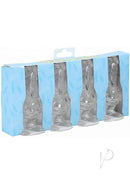 S-Line The Dickheads Groom Tall Shot Glass Clear in packaging, perfect for bachelor parties and celebrations.