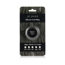 Je Joue Silicone Ring Maximum Stretch Black packaging with details and features displayed.