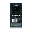 Je Joue Silicone Ring Minimum Stretch Blue packaging with usage suggestions and specifications.