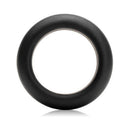Je Joue Silicone Cock Ring 3-Piece Set Black Green Blue - black silicone cock ring displayed on white background.