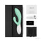 LELO INA 3 Rechargeable Dual Stimulator Seaweed in an elegant packaging with accessories.