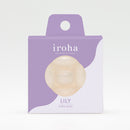Iroha Petit Lily Disposable Clitoral Massager Clear packaging showing the product design.