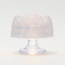 Iroha Petit Lily Disposable Clitoral Massager Clear showing its unique design and jelly-like texture, perfect for intimate pleasure.
