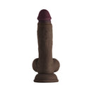 Shaft Model A 7.5 Inch Dual Density Silicone Dildo Mahogany with realistic design and dual-layer silicone construction.
