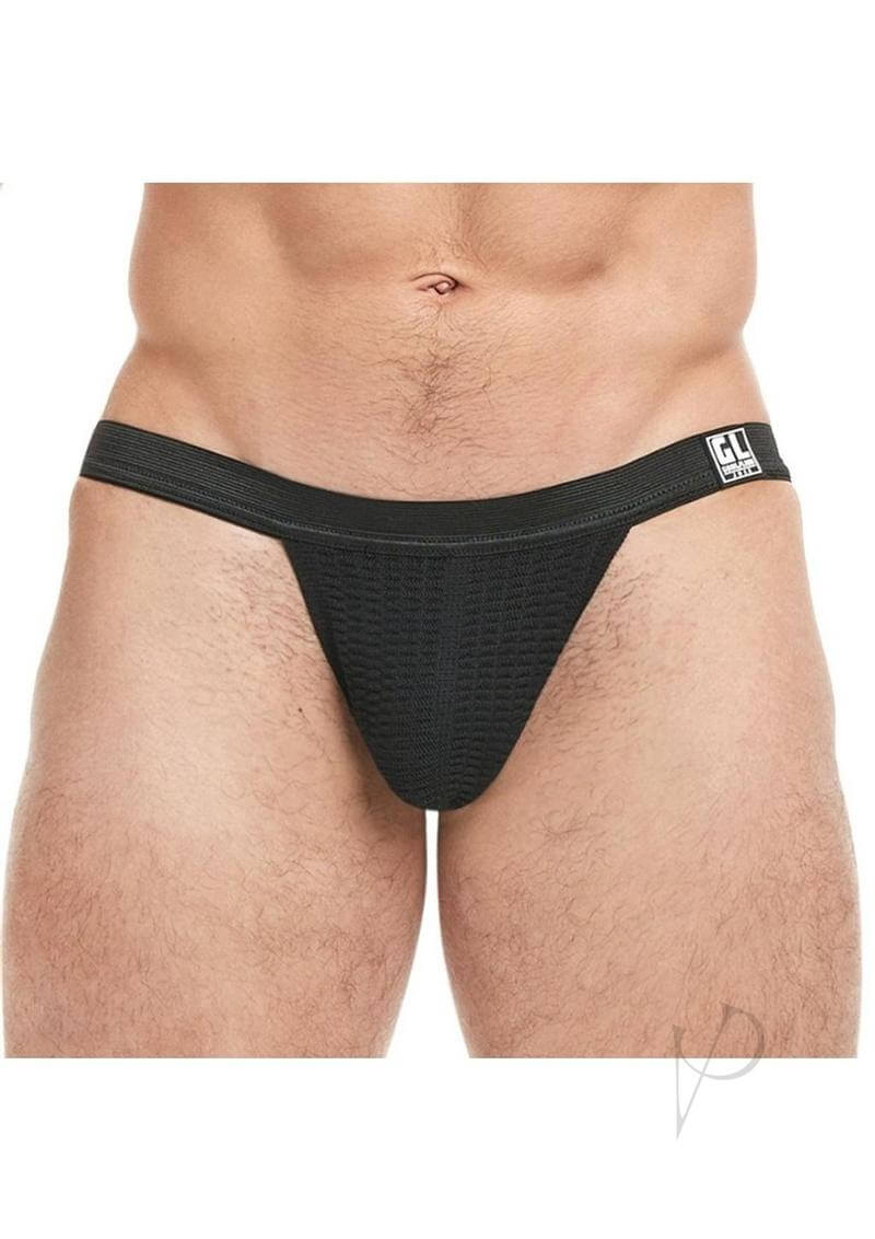 Goal Line Low Rise Jockstrap Black Large XLarge showcasing modern and athletic design for confident wear.