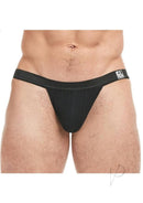 Goal Line Low Rise Jockstrap Black Small Medium displayed on a male model showcasing style and comfort.
