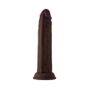 Shaft Model J 8.5 Inch Dual Density Silicone Dildo Mahogany showcasing lifelike texture and realistic design.