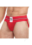 Goal Line Class Jockstrap Small Medium Red featuring a bold design and supportive fit for athletic performance.